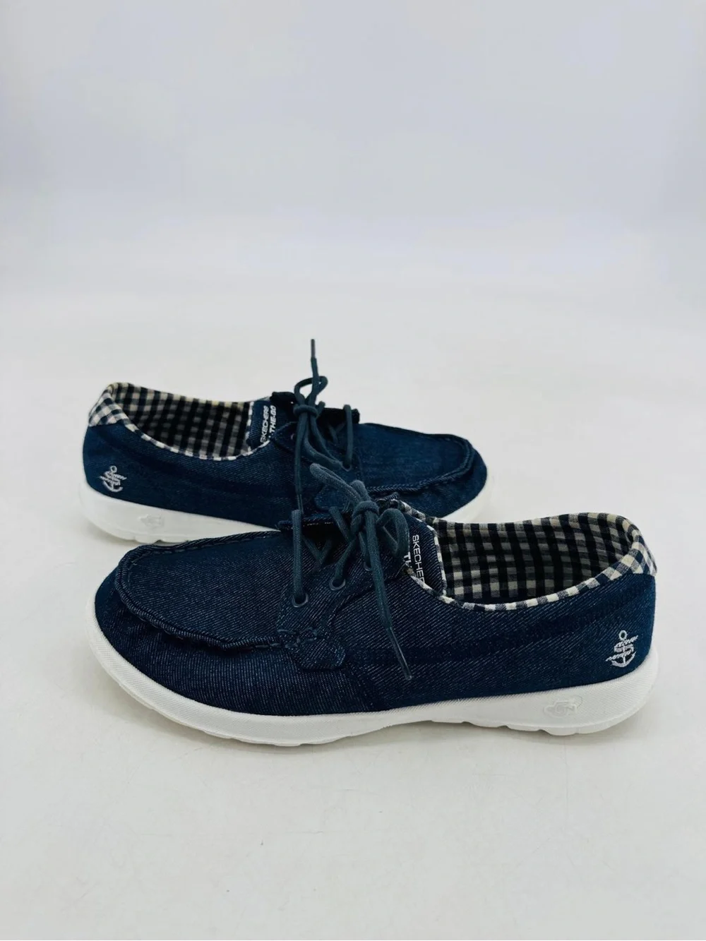 Skechers On The Go Ideal Coastal Gogo Max Nautical Preppy Air Cooled Boat Shoes